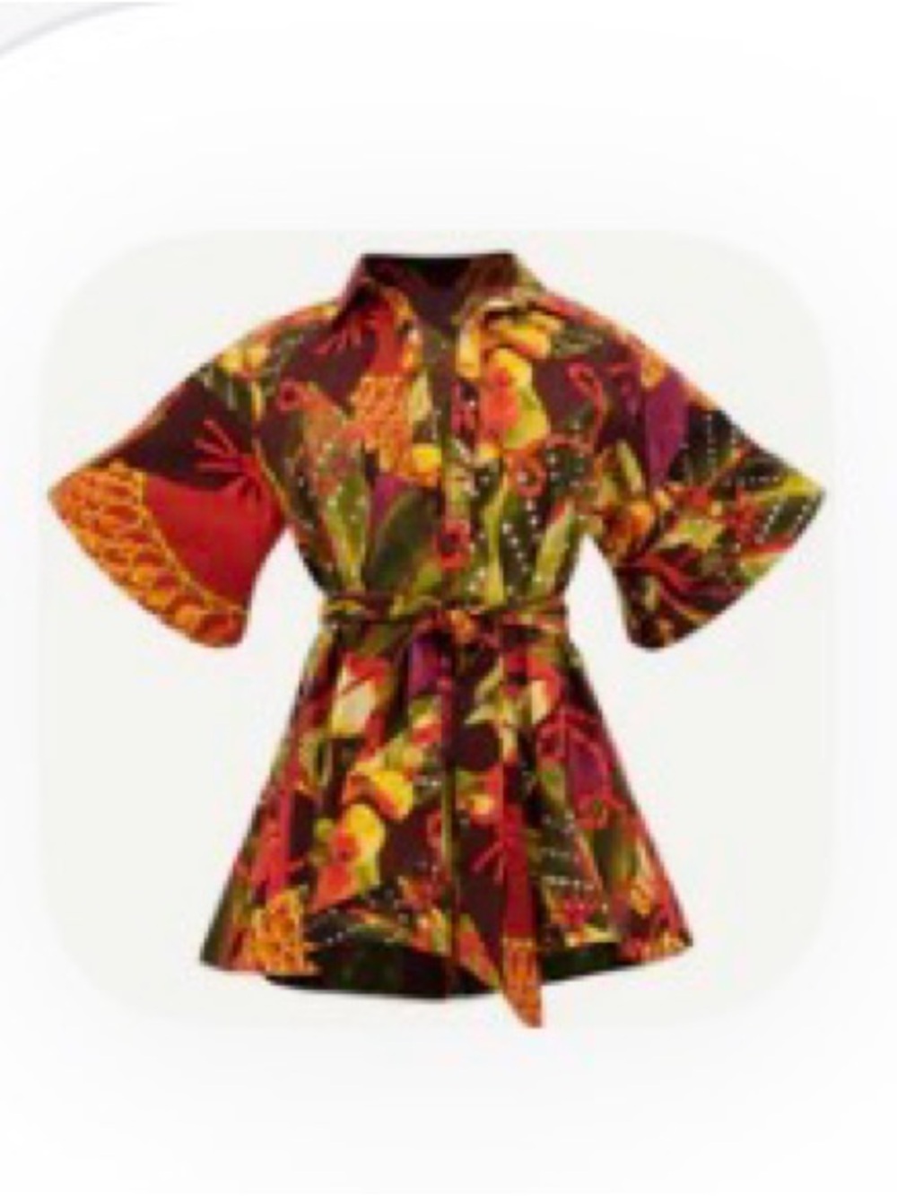 Andrea Iyamah Shanti  Floral Tie-Waist Romper